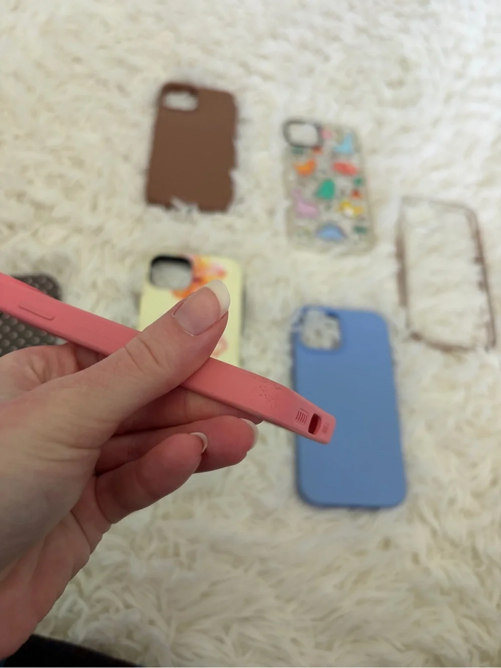 iPhone 14 Case Bundle - Pink, Brown, Blue, Clear, Floral & Dino Designs